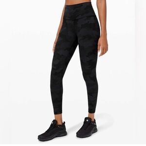 lululemon athletica Black Camo Leggings